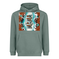 Sage tooled leather and cowhide mama Heavyweight Hoodie - TumblerDesignByShophia