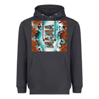 Smoke tooled leather and cowhide mama Heavyweight Hoodie - TumblerDesignByShophia