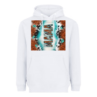 White tooled leather and cowhide mama Heavyweight Hoodie - TumblerDesignByShophia