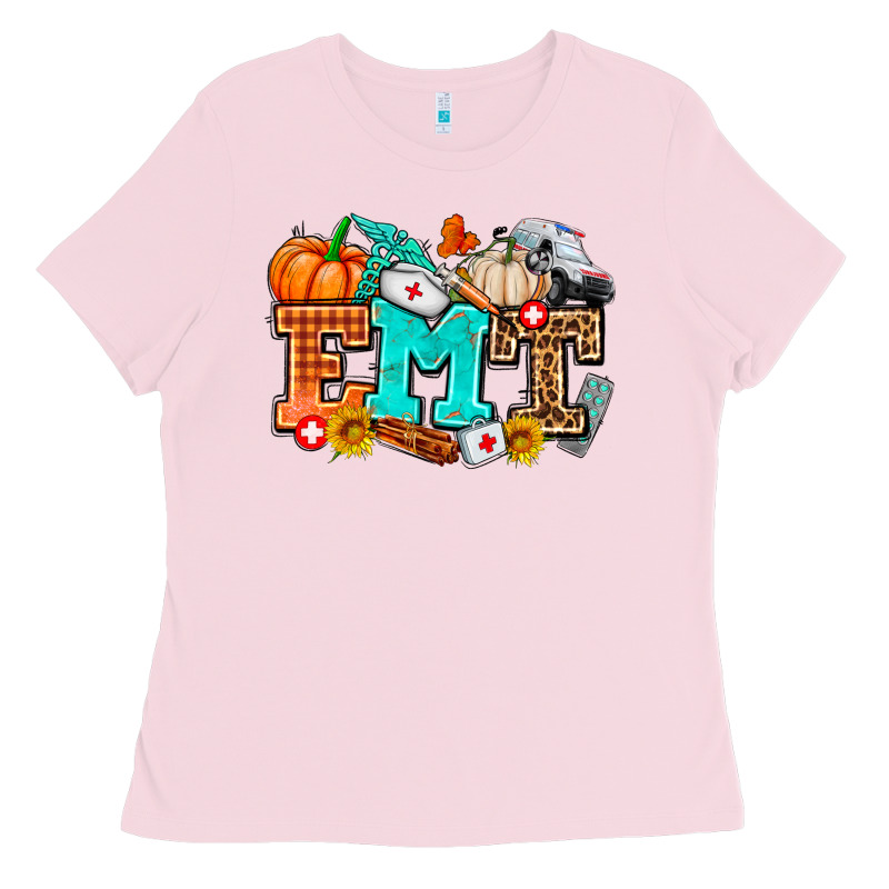 Emt With Fall Ladies Tee by AdoDesignShop | Teevron