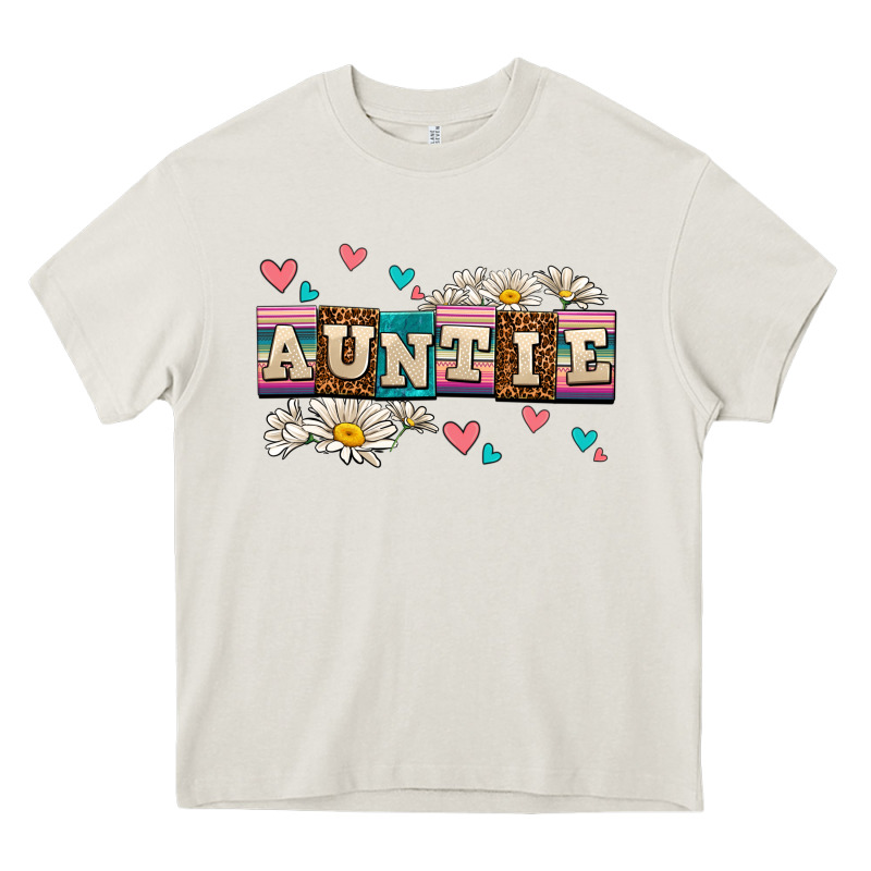 Daisy Auntie Heavy Core Tee by AdoDesignShop | Teevron