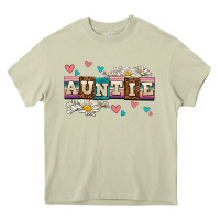 Mossy daisy auntie Heavy Core Tee - AdoDesignShop