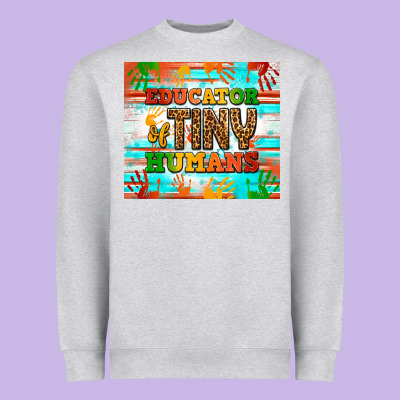 Educator Of Tiny Humans Heavyweight Sweatshirt Designed By Nancycooperartshop