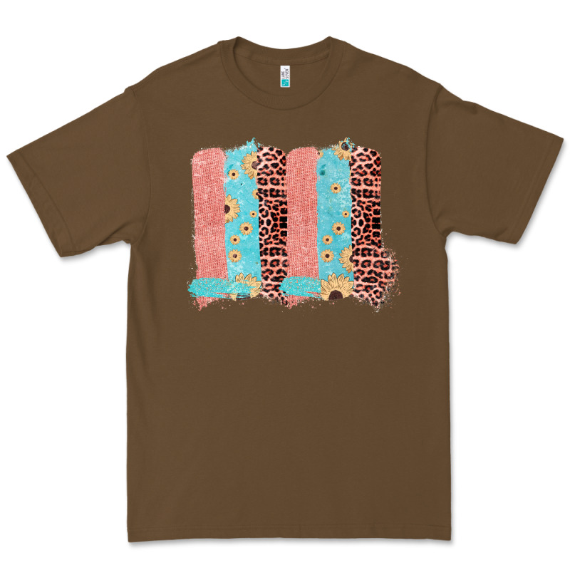 Sunflower Leopard Jute Pattern Brushstrokes Premium Tee by Bettercallsaul | Teevron