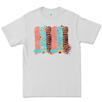 Dove Grey Sunflower Leopard Jute Pattern Brushstrokes Premium Tee - Bettercallsaul