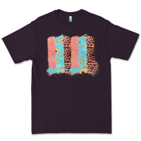 Plum Sunflower Leopard Jute Pattern Brushstrokes Premium Tee - Bettercallsaul