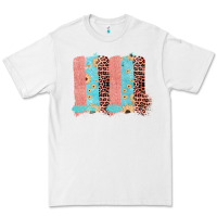 White Sunflower Leopard Jute Pattern Brushstrokes Premium Tee - Bettercallsaul