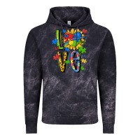 Cloud Black autism love Vintage Hoodie - MaliasSmallBusiness