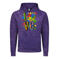Cloud Purple autism love Vintage Hoodie - MaliasSmallBusiness