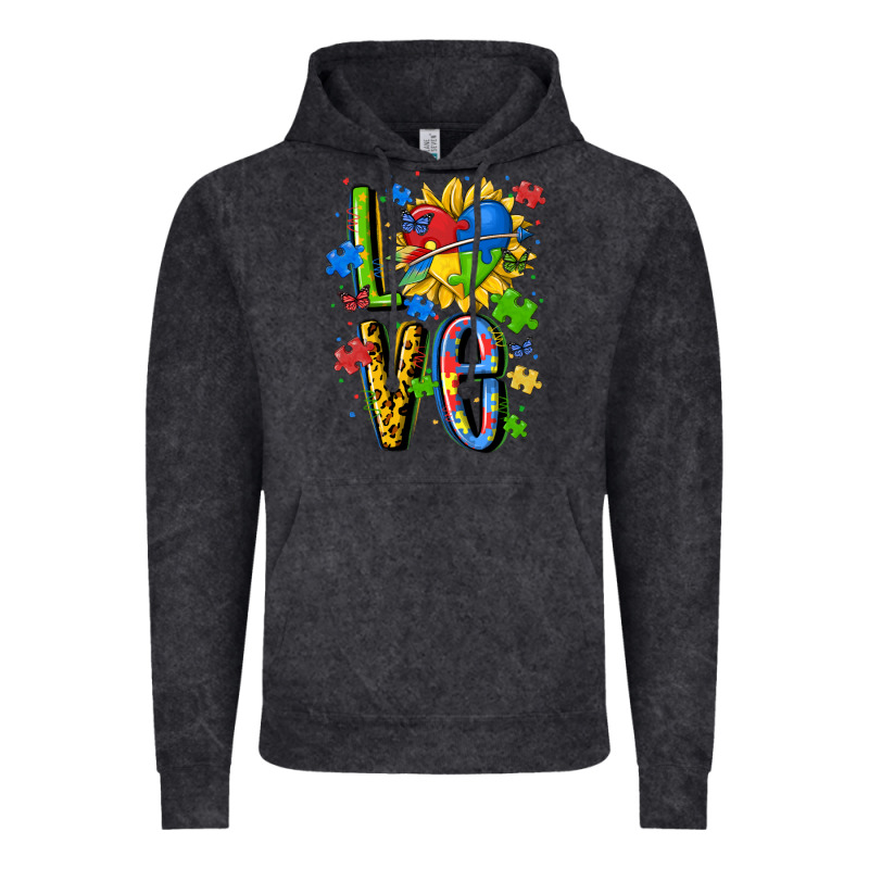 Autism Love Vintage Hoodie by MaliasSmallBusiness | Teevron