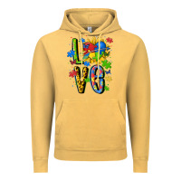 Vintage Mustard autism love Vintage Hoodie - MaliasSmallBusiness