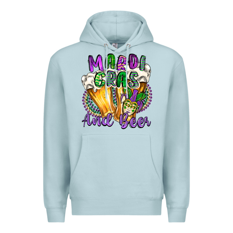 Mardi Gras And Beer Premium Hoodie by CowGirlArtShop | Teevron
