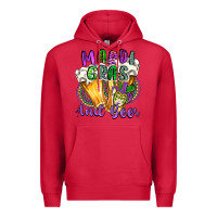 Cardinal mardi gras and beer Premium Hoodie - CowGirlArtShop