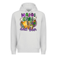 Dove Grey mardi gras and beer Premium Hoodie - CowGirlArtShop
