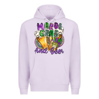 Lilac mardi gras and beer Premium Hoodie - CowGirlArtShop