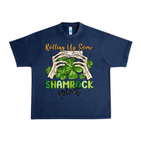 Navy rolling up some shamrock spirit Urban Heavy Tee - MaliasSmallBusiness