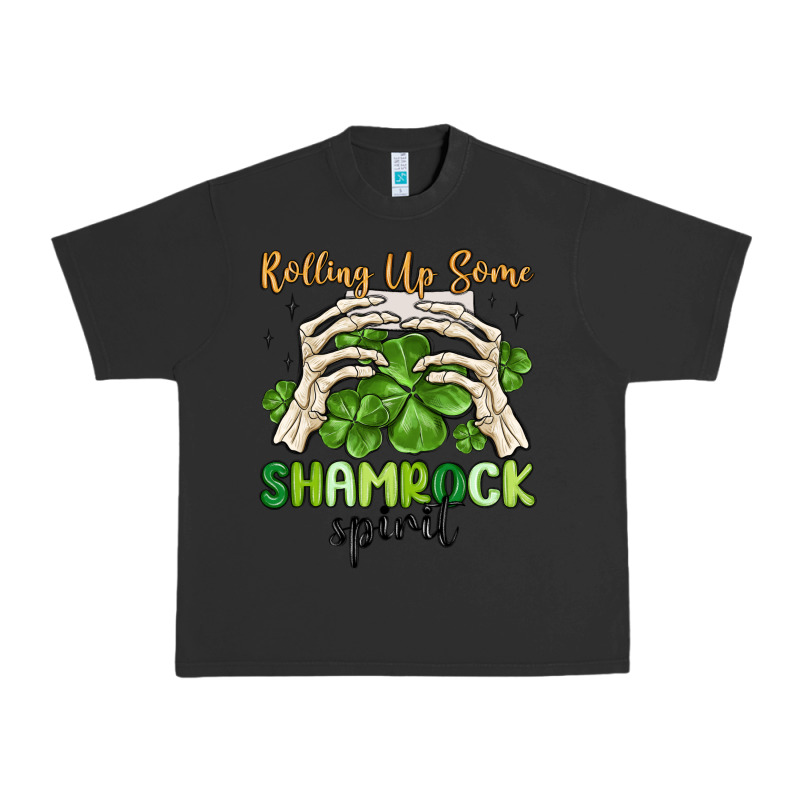 Rolling Up Some Shamrock Spirit Urban Heavy Tee by MaliasSmallBusiness | Teevron