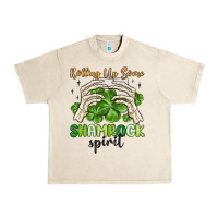Sandshell rolling up some shamrock spirit Urban Heavy Tee - MaliasSmallBusiness