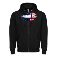 Black Lips American Flag Zipper Hoodie - Bettercallsaul
