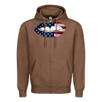 Chestnut Lips American Flag Zipper Hoodie - Bettercallsaul