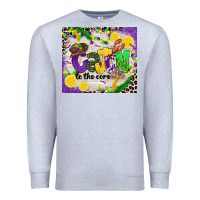 Heather Grey cajun to the core Premium Sweatshirt - CowGirlArtShop