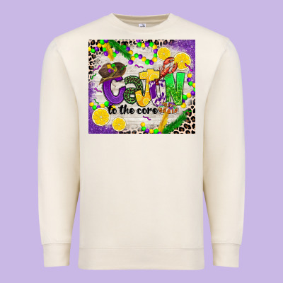 Cajun To The Core Premium Sweatshirt Designed By Cowgirlartshop