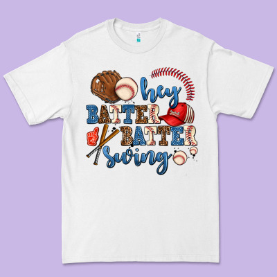 Hey Batter Batter Swing Premium Tee Designed By Adodesignshop
