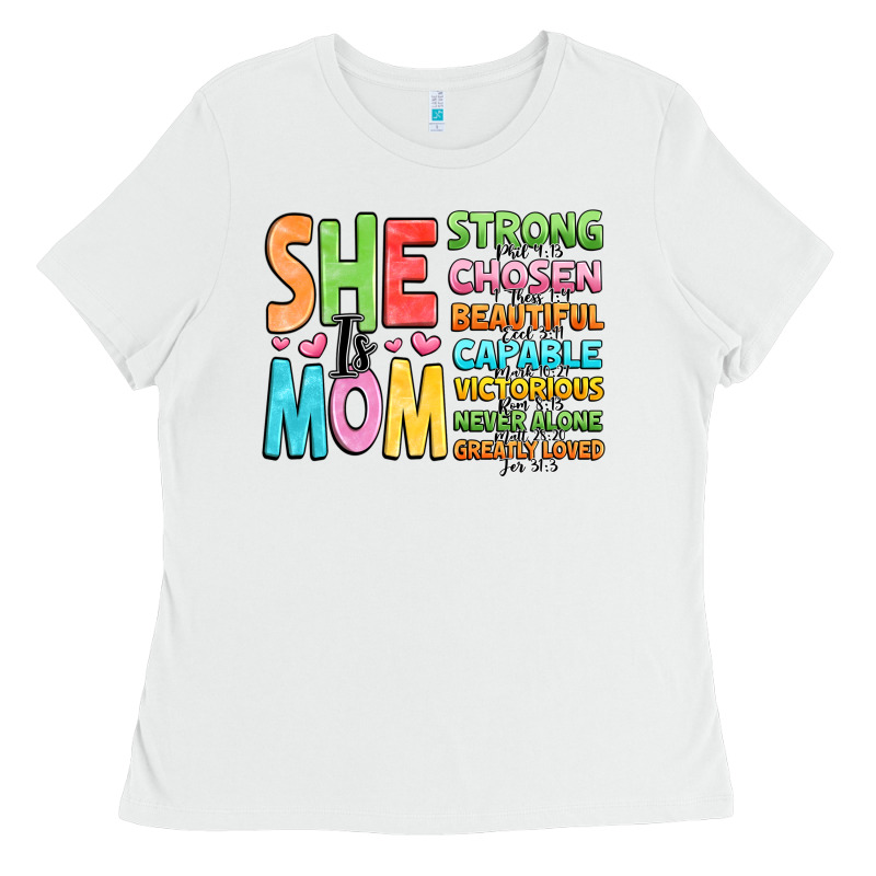 She Is Mom Ladies Tee by JahusDesignShop | Teevron