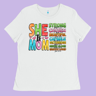 She Is Mom Ladies Tee Designed By Jahusdesignshop