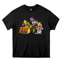 Black mardi gras gnome bulldozer Heavy Core Tee - JahusDesignShop