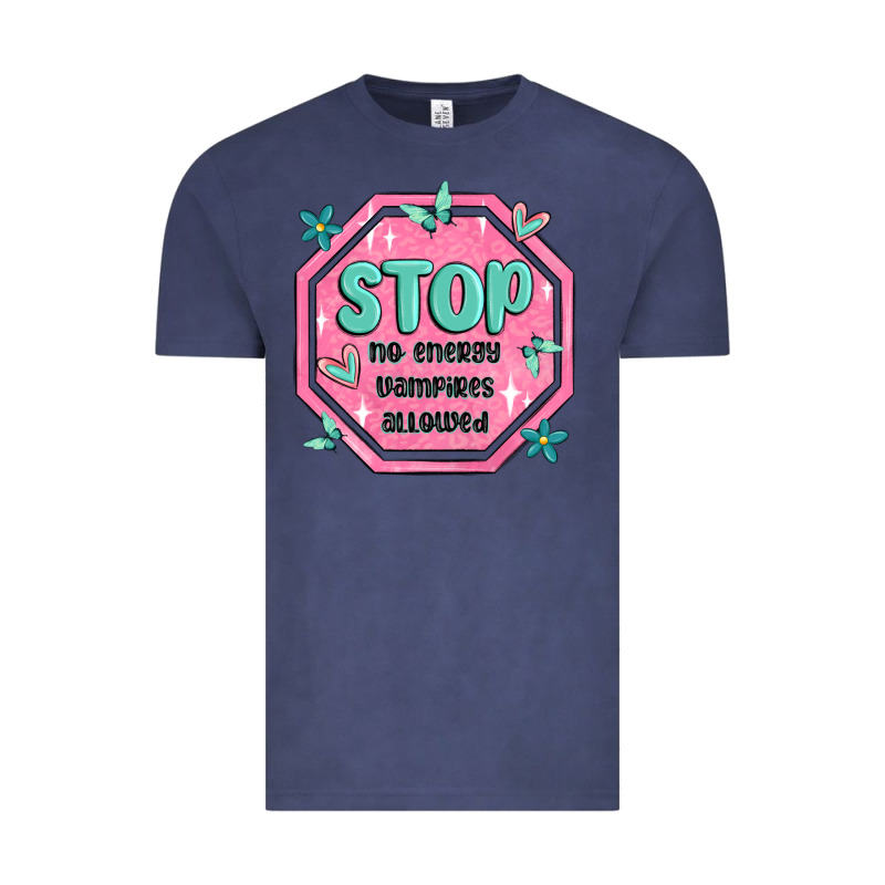 Stop No Energy Vampires Allowed Vintage Tee by MaliasSmallBusiness | Teevron