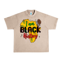 French Oak i am black history Urban Heavy Tee - MaliasSmallBusiness