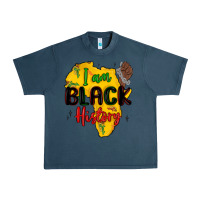 Midnight Navy i am black history Urban Heavy Tee - MaliasSmallBusiness