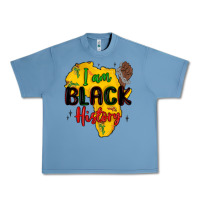 Pebble Blue i am black history Urban Heavy Tee - MaliasSmallBusiness