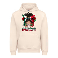 Sandshell Mexicana Messy Bun Mama Urban Hoodie - BundleAndBundleShop