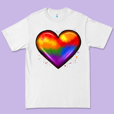 Pride Heart Premium Tee Designed By Jahusdesignshop