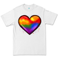 White pride heart Premium Tee - JahusDesignShop