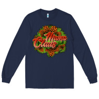 Navy mama claus cone Long Sleeve Tee - JahusDesignShop