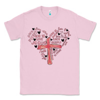 Bubblegum Pink retro christian valentine Classic Tee - MaliasSmallBusiness