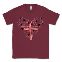 Burgundy retro christian valentine Classic Tee - MaliasSmallBusiness