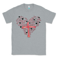 Heather Grey retro christian valentine Classic Tee - MaliasSmallBusiness