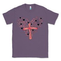 Lavender retro christian valentine Classic Tee - MaliasSmallBusiness