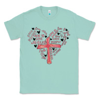 Seafoam retro christian valentine Classic Tee - MaliasSmallBusiness