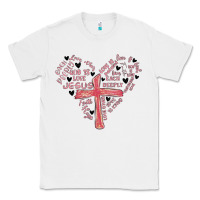 White retro christian valentine Classic Tee - MaliasSmallBusiness