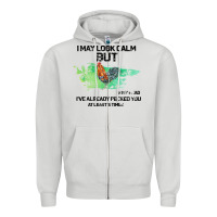 Dove Grey rooster Zipper Hoodie - Bettercallsaul