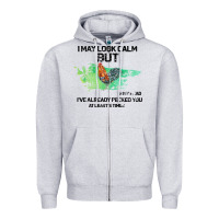 Heather Grey rooster Zipper Hoodie - Bettercallsaul