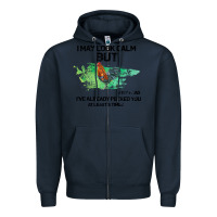 Navy rooster Zipper Hoodie - Bettercallsaul