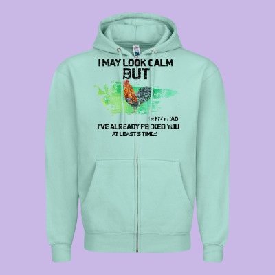 Rooster Zipper Hoodie Designed By Bettercallsaul