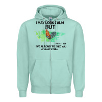 Seafoam rooster Zipper Hoodie - Bettercallsaul