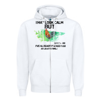 White rooster Zipper Hoodie - Bettercallsaul